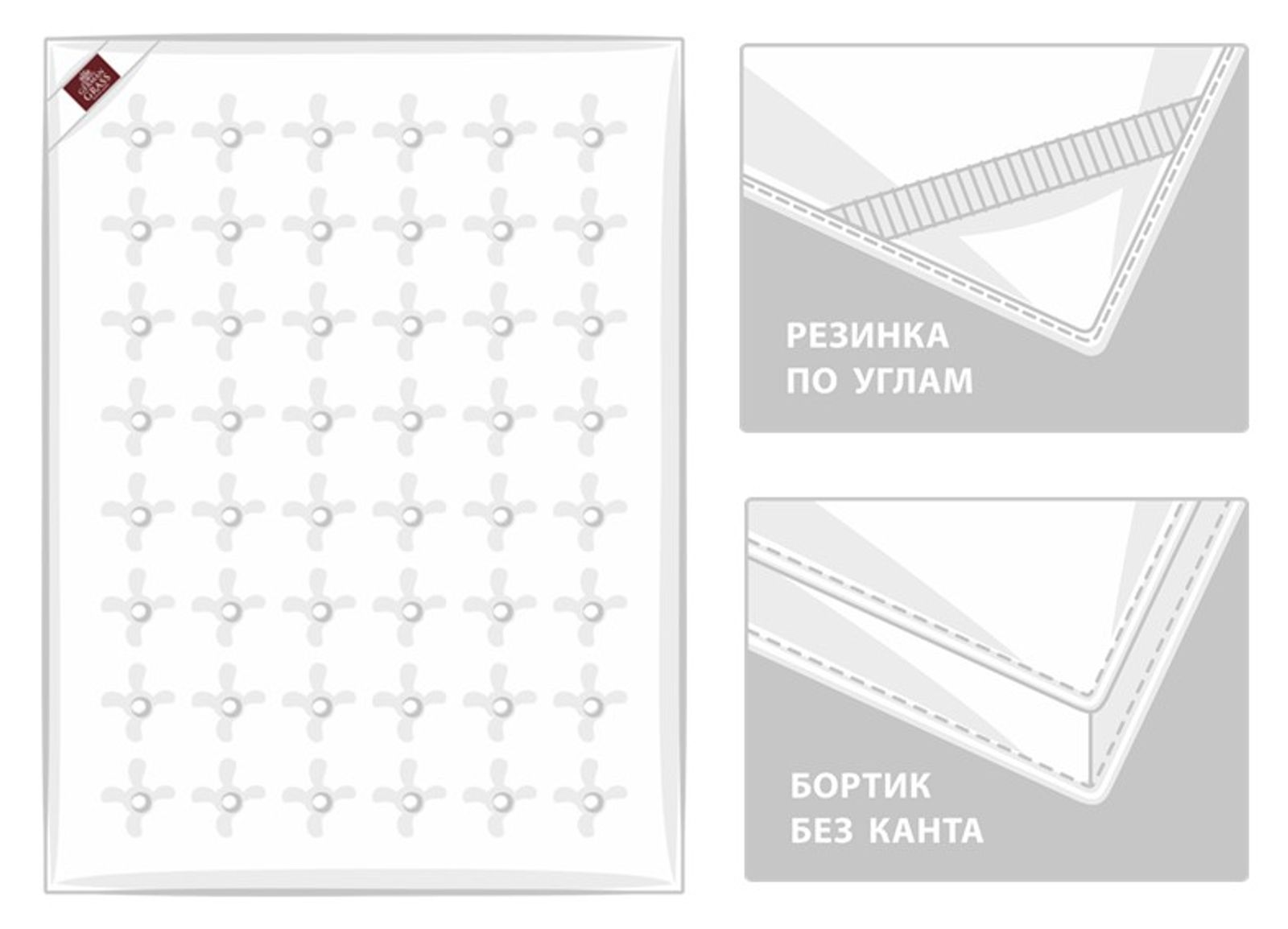 Наматрасник - топпер TOPPER SILK GRASS всесезонный 180x200