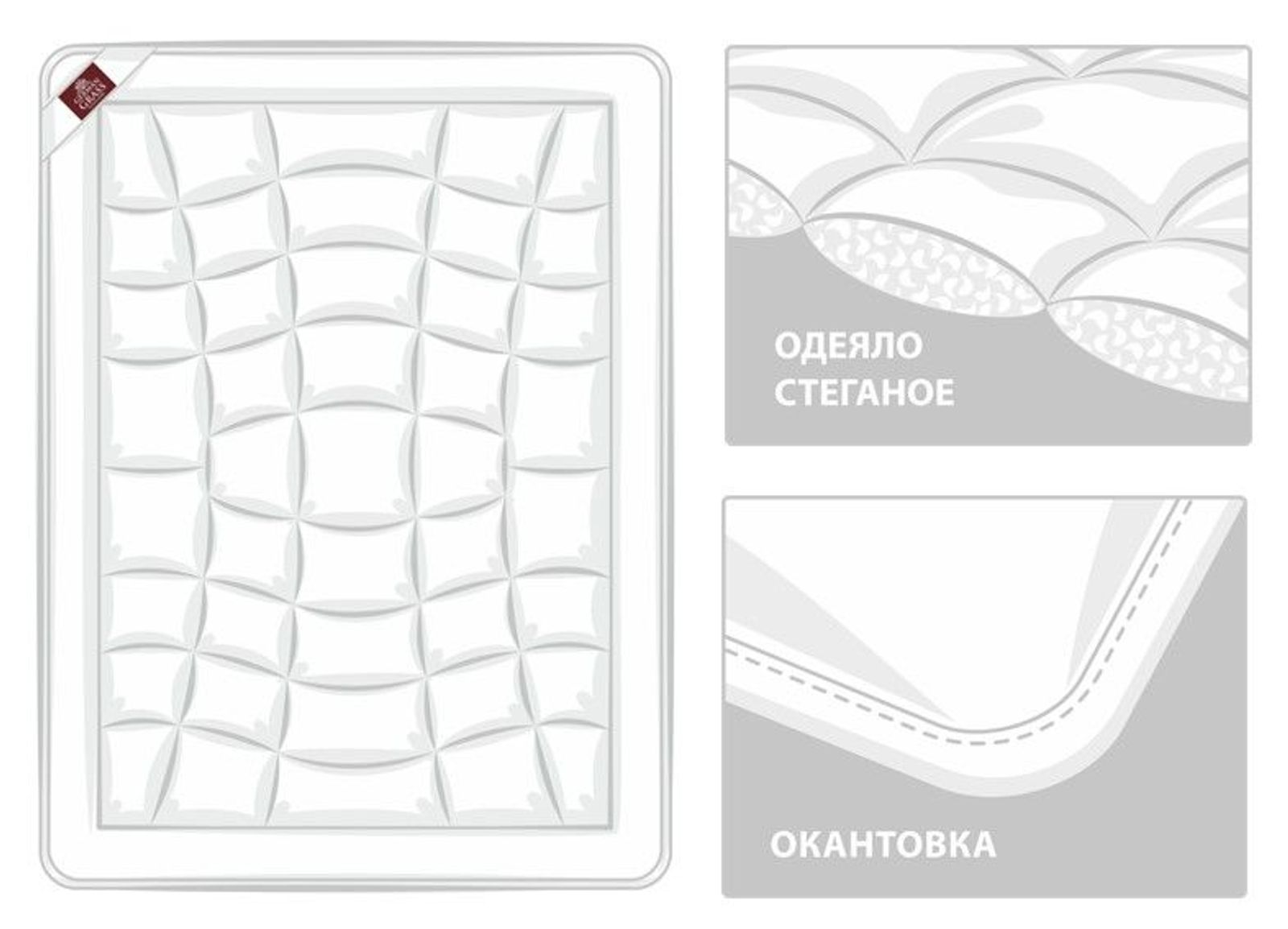 Одеяло ORGANIC COTTON GRASS всесезонное 200x220