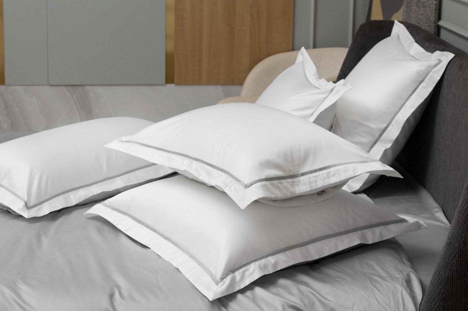 Наволочки с узкой отделкой Alpine Ash Grey Allure Grass 50х90 (2шт)