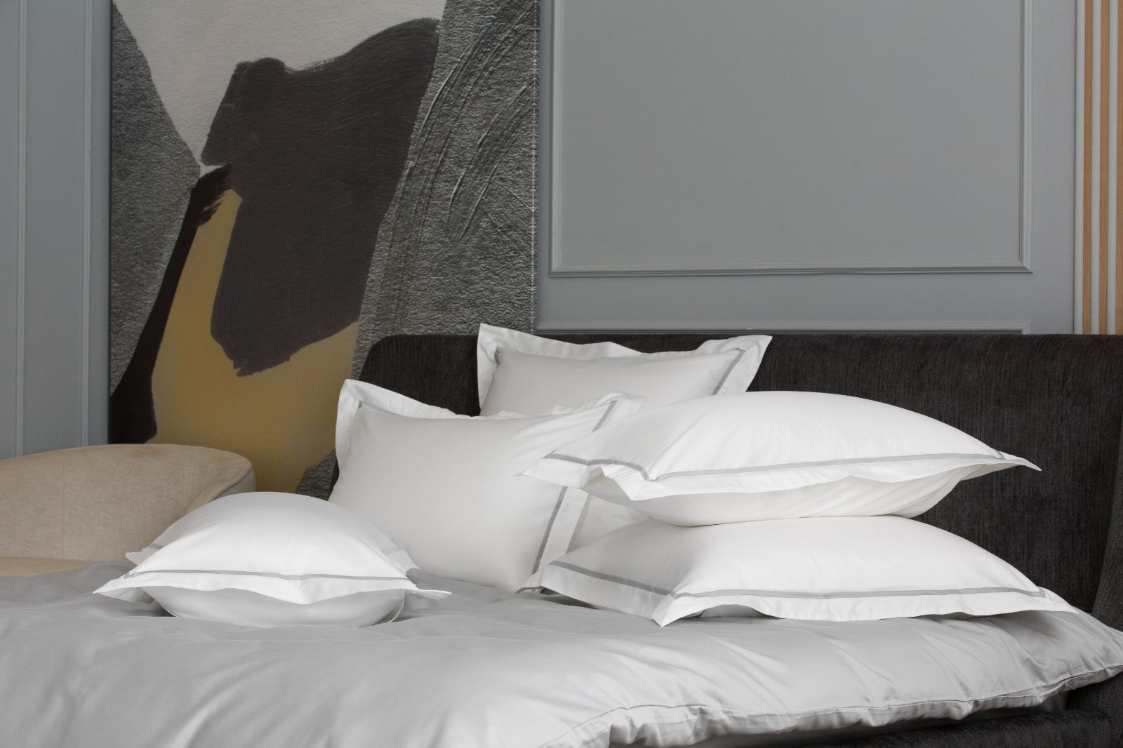 Наволочки с узкой отделкой Alpine Ash Grey Allure Grass 50х90 (2шт)