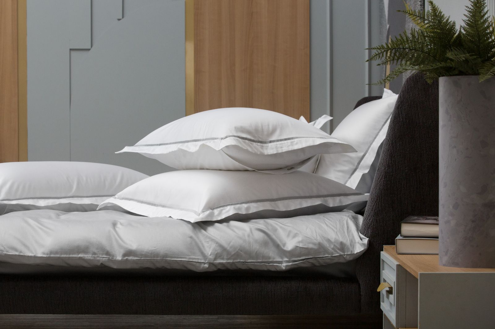 Наволочки с узкой отделкой Alpine Ash Grey Allure Grass 70х70 (2шт)