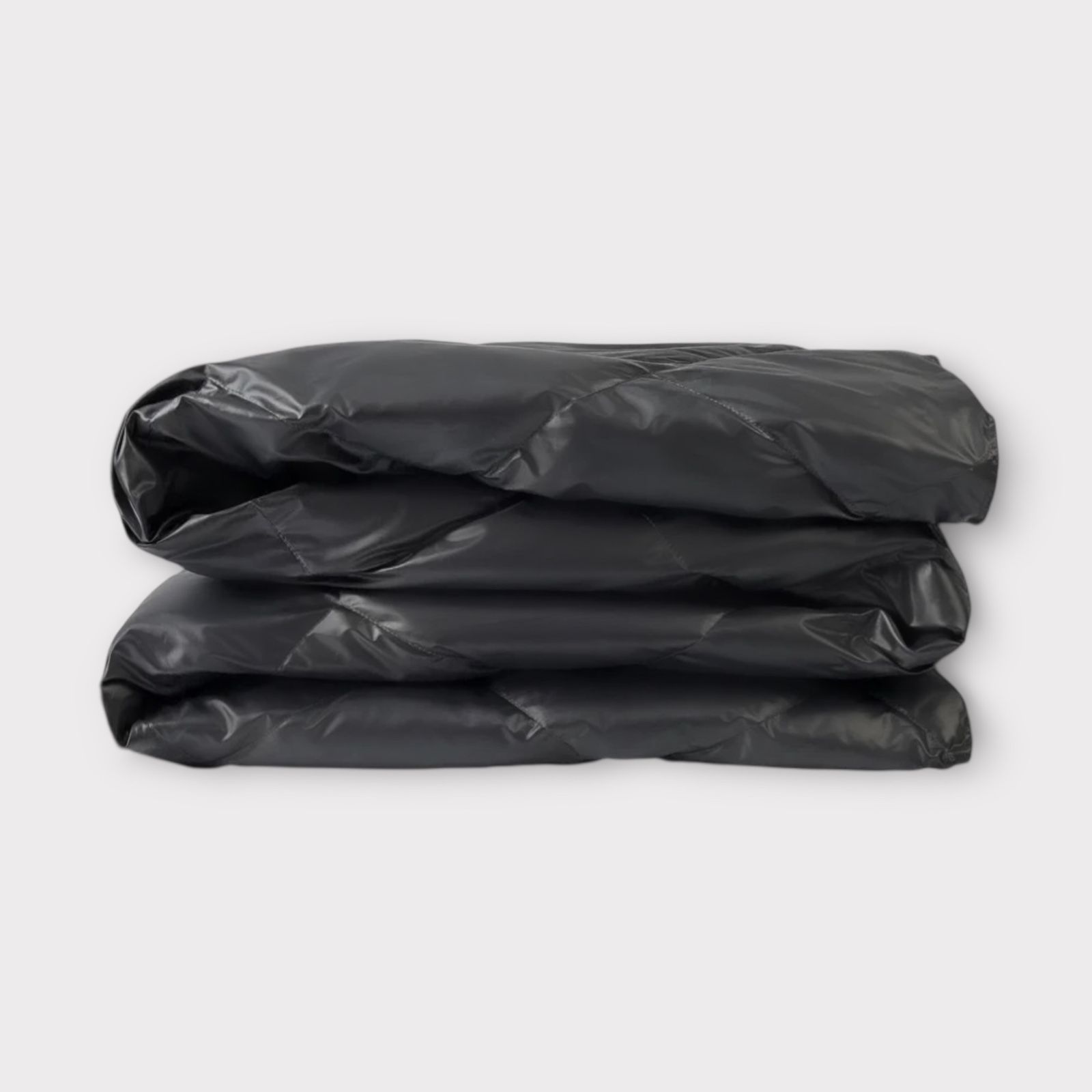 Дорожный плед-пончо пуховый Travel Cape Plaid Grass Graphite 130x170 вид 3