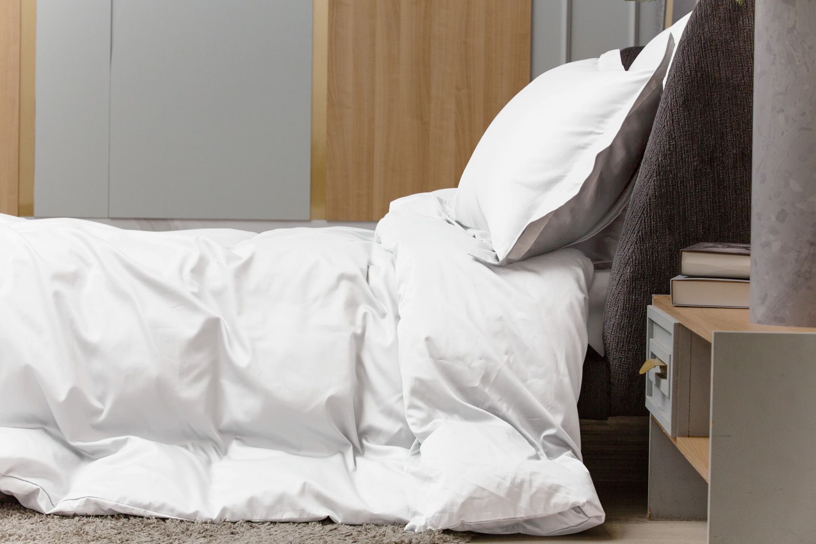 Простыня на резинке Alpine White Allure Grass 160х200x40