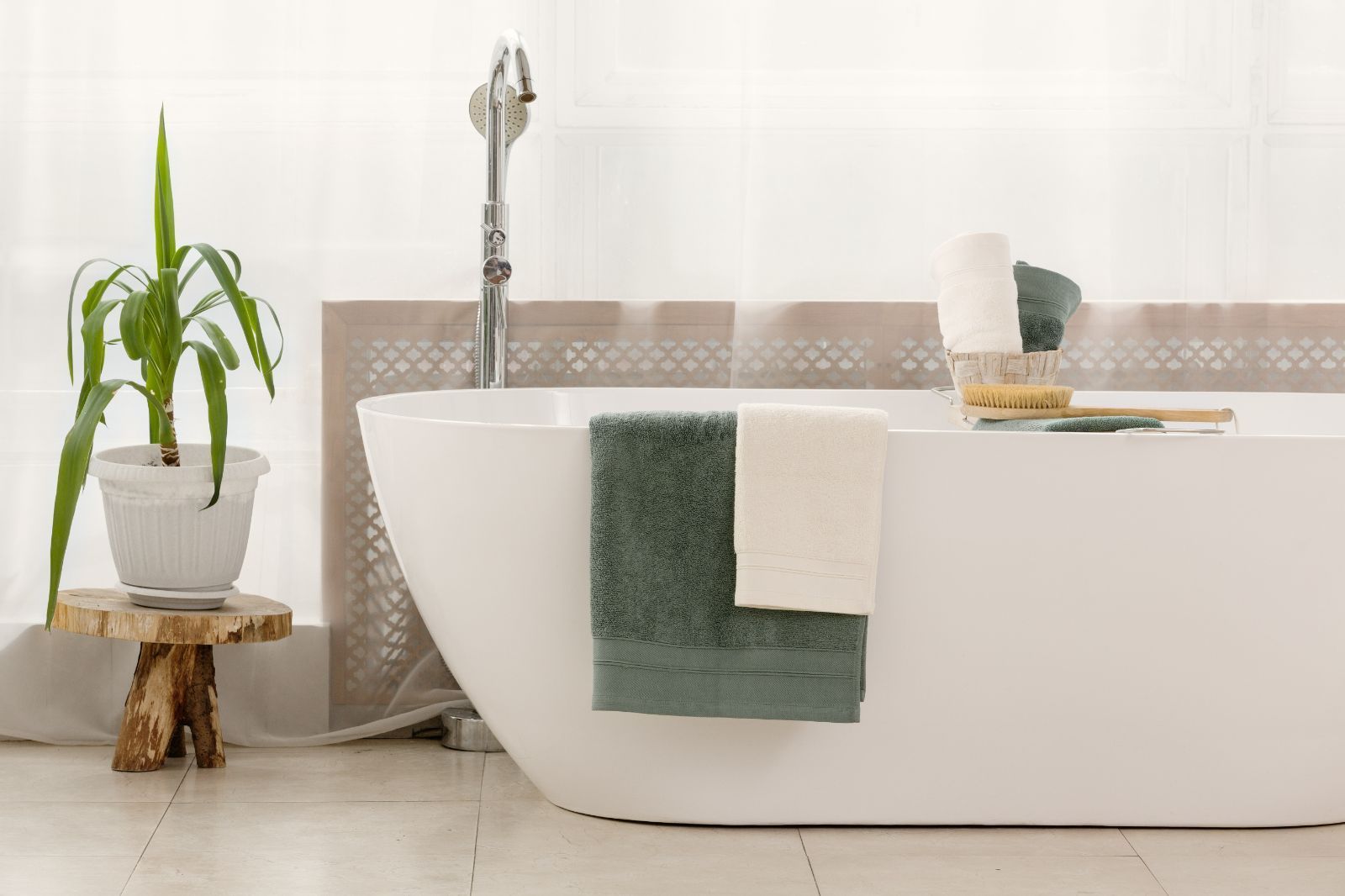 Полотенце махровое Olive Balance Grass 80х150 вид 3