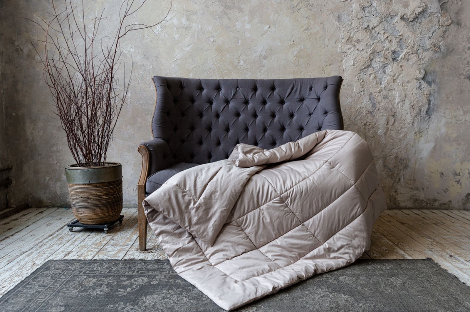 Одеяло ALMOND WOOL GRASS теплое 150x200