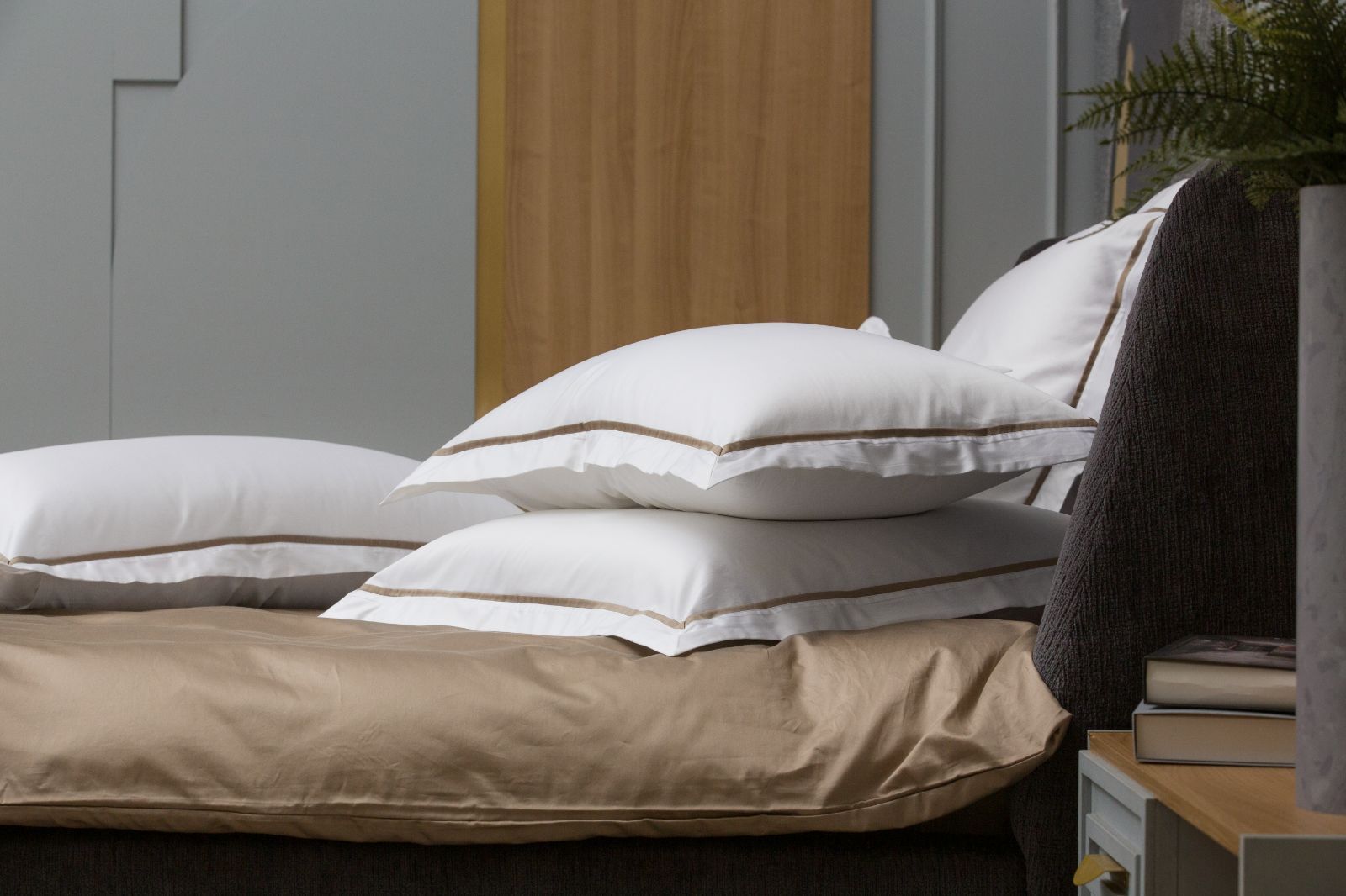 Наволочки с узкой отделкой Alpine Caramel Beige Allure Grass 50х70 (2шт)