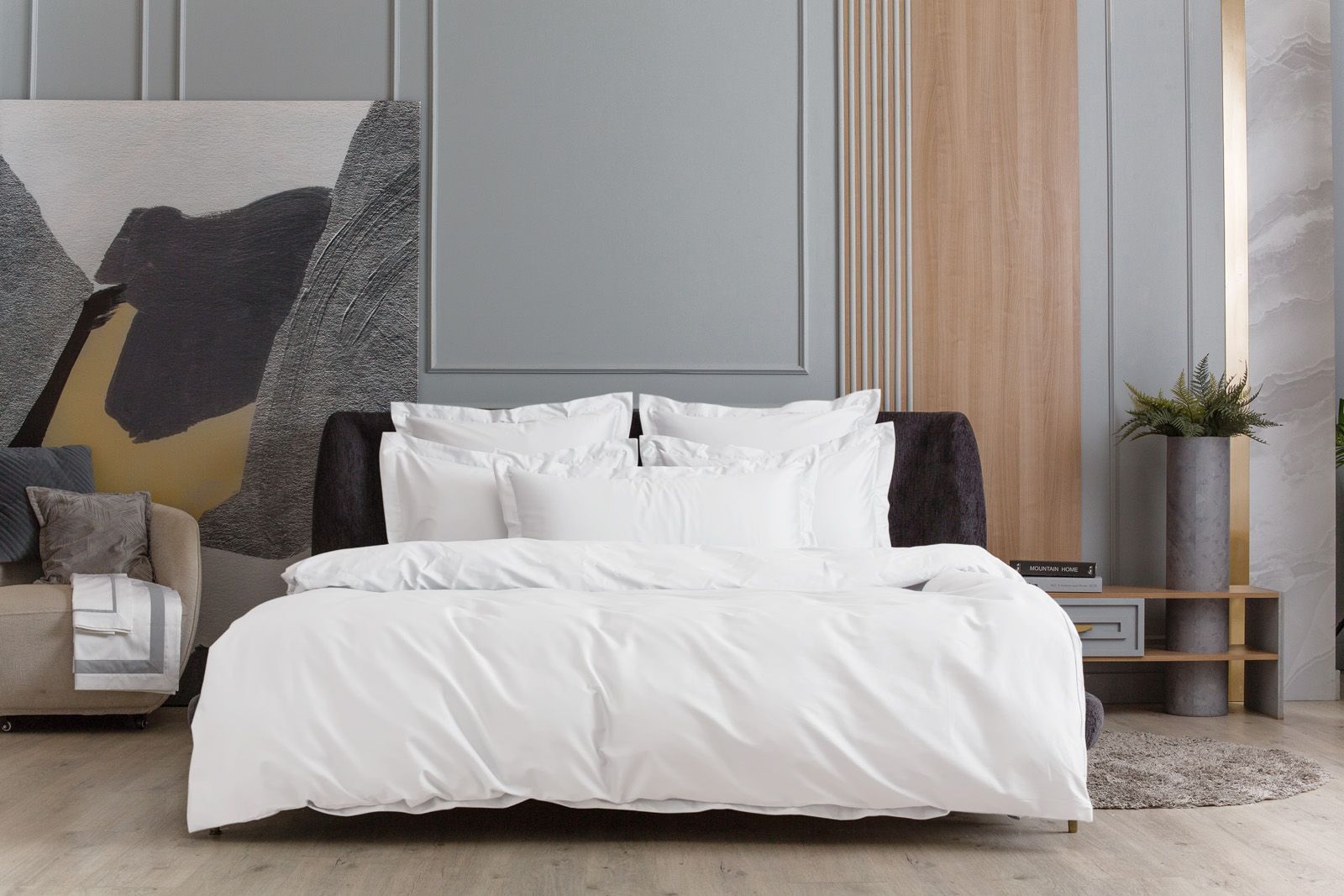 Постельное белье Alpine White Allure Grass Семейный
