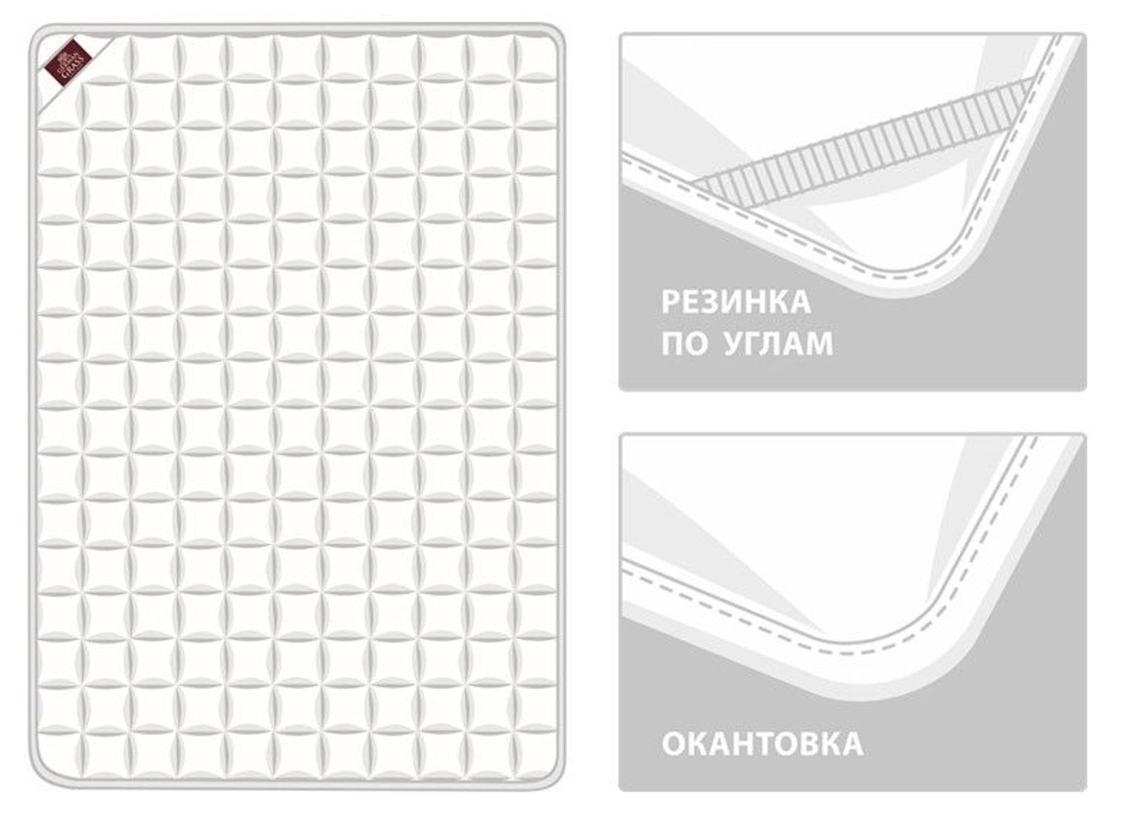 Наматрасник MATTRESS TENCEL GRASS легкий 90х200