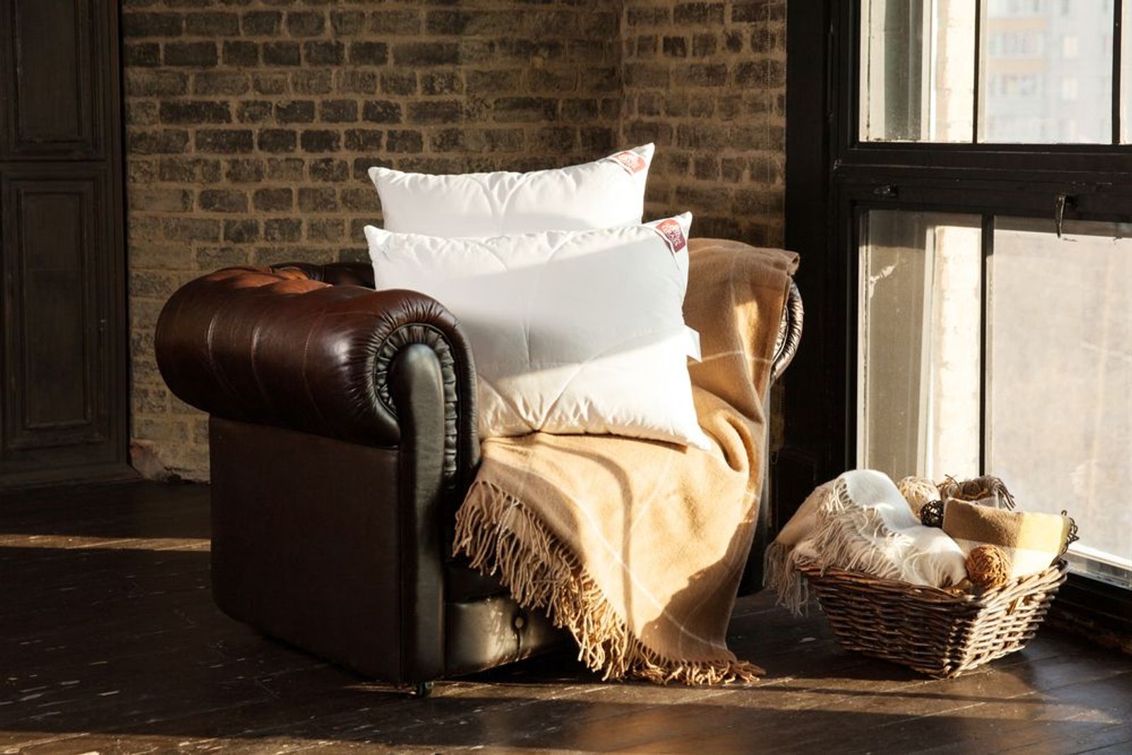 Подушка CASHMERE WOOL GRASS регулируемая 50x68