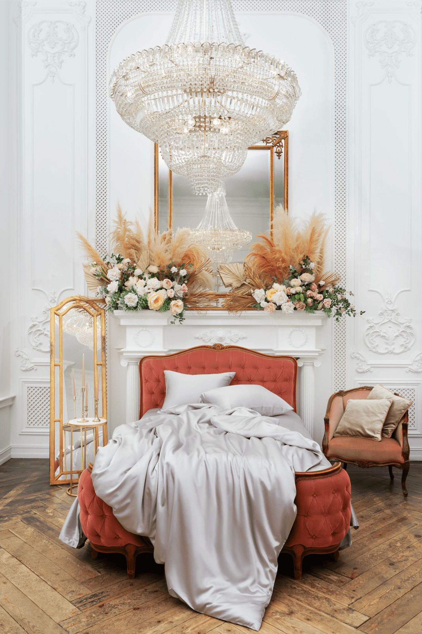 Простыня SILVERY GREY GRASS 260x280