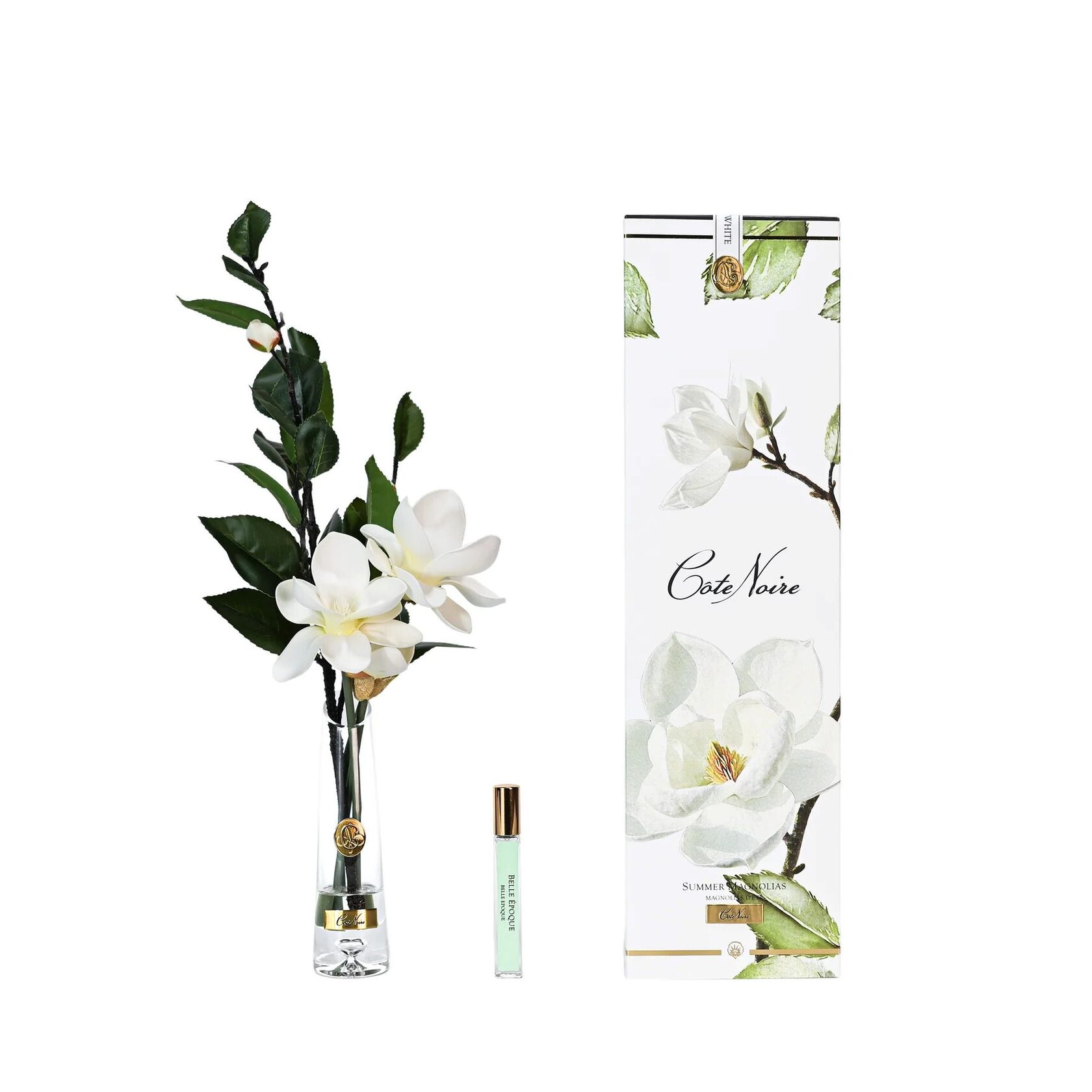 SUMMER MAGNOLIA WHITE GOLDДиффузор магнолии белые, золотой декор, спрей 15 мл