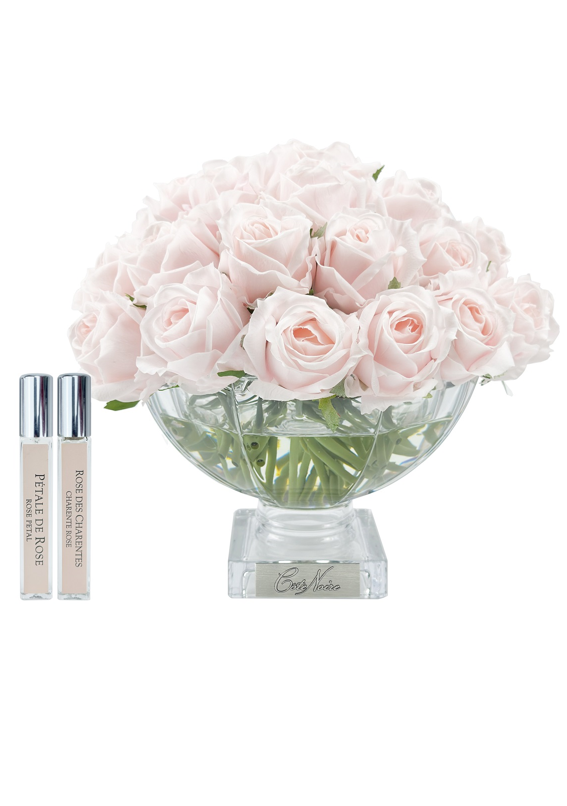 CENTERPIECE ROSE BUDS French pink silver Букет из бутонов роз, розовый, 2 спрея по 10 мл