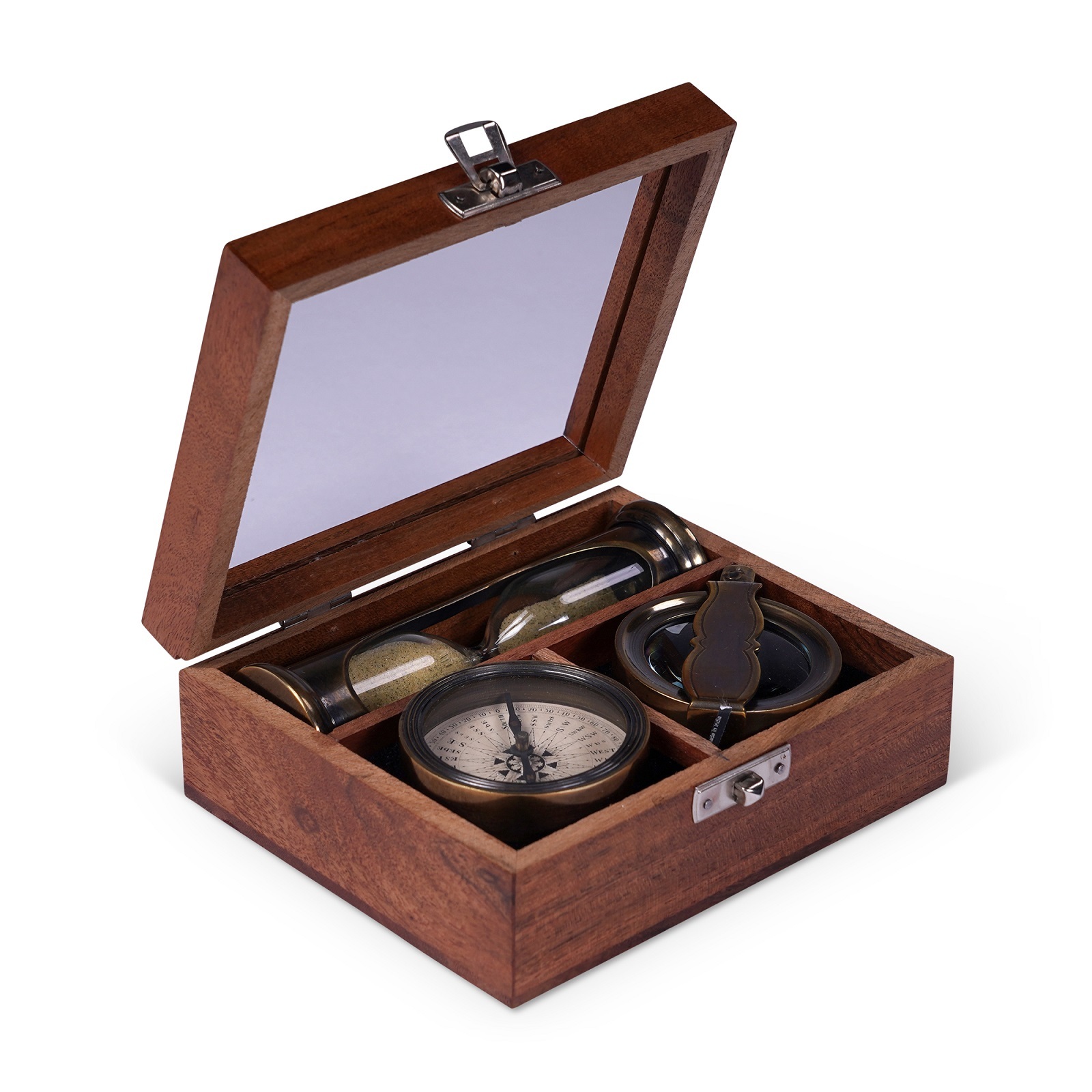 Подарочный набор Travellers AUTHENTIC MODELS 11х13,5 Н 4,5 см, ящик дерево