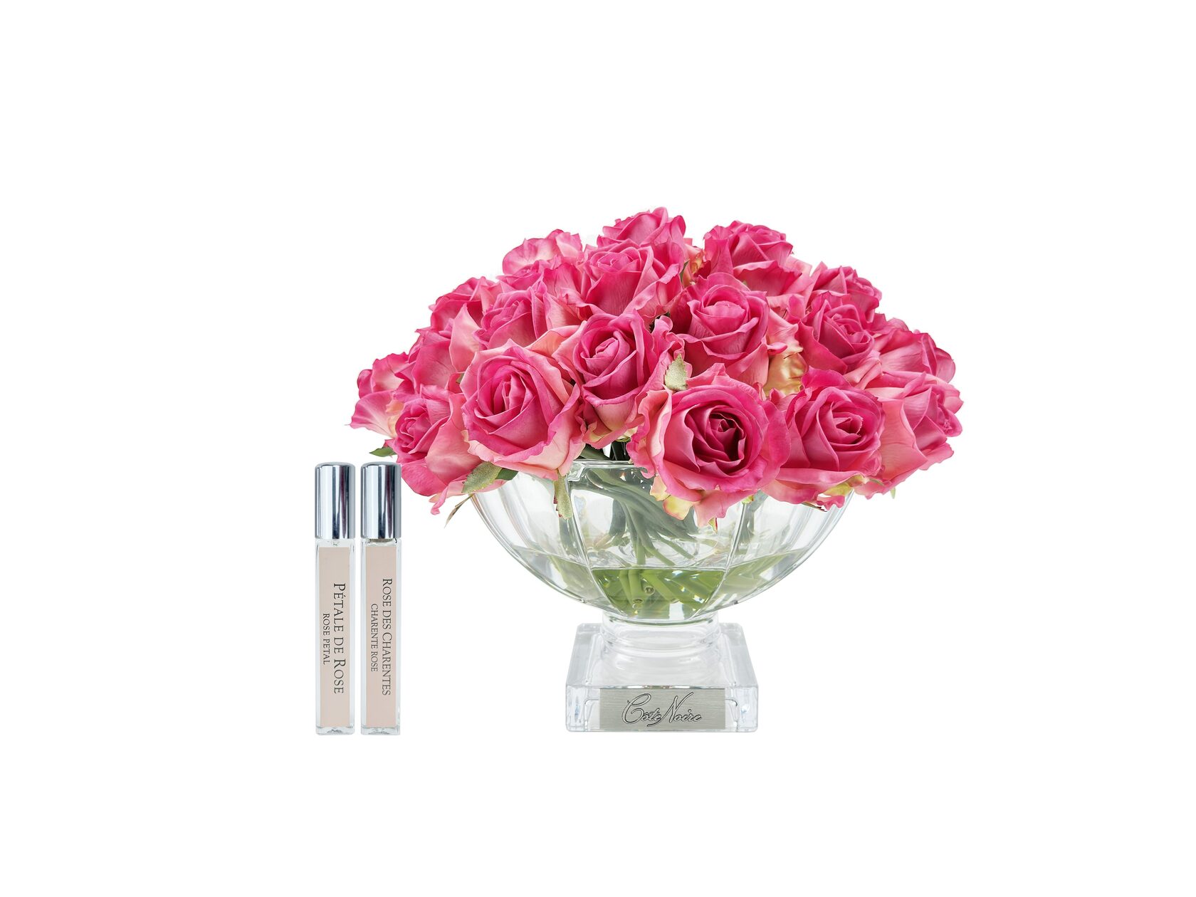 CENTERPIECE ROSE BUDS Magenta silver Букет из бутонов роз, ярко розовый, 2 спрея по 10 мл