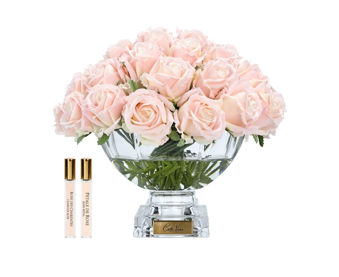 Букет роз Cote Noire Centrepiece bouquet Champagne pink, розовый шампань, 2 спрея по 10 мл, 33 x 33