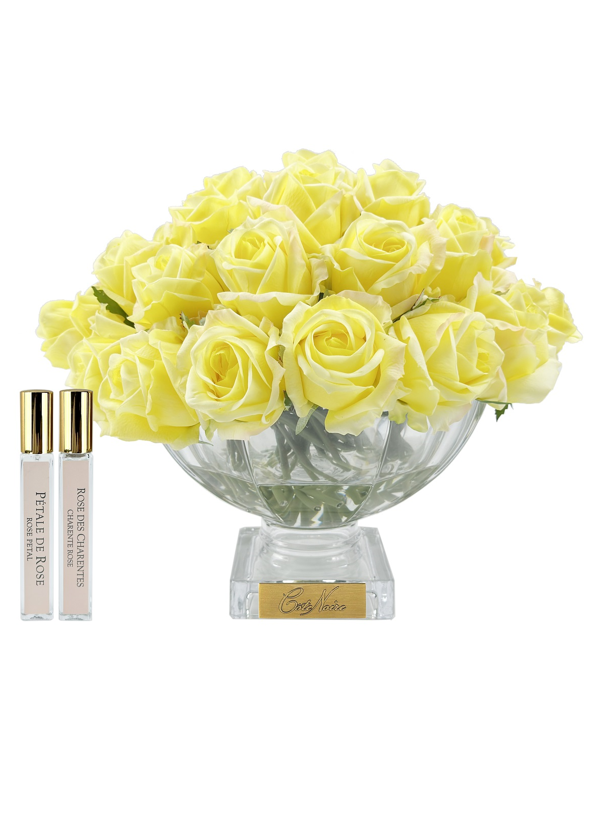 CENTERPIECE ROSE BUDS yellow gold Букет из бутонов роз, желтый, золотой декор, 2 спрея по 10 мл