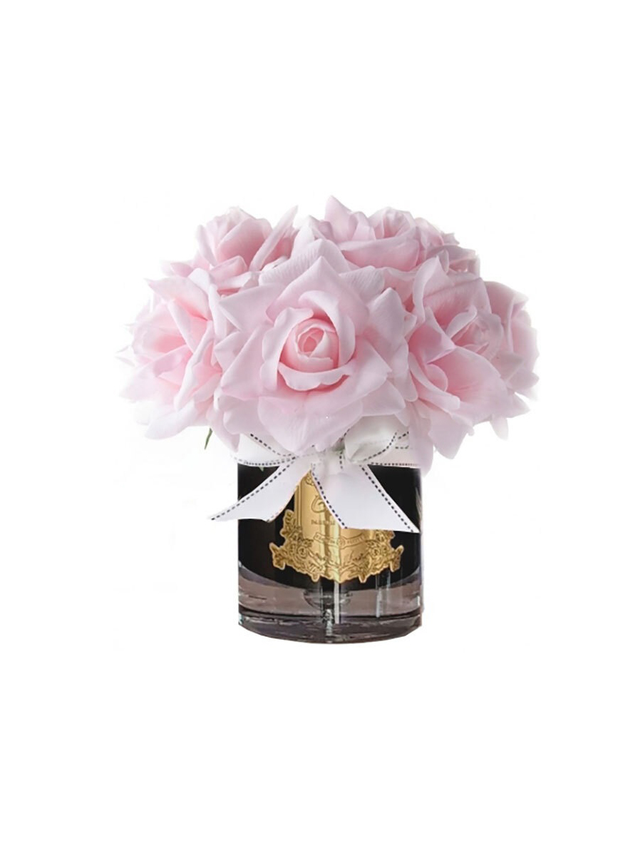 GRAND BOUQUET black glass french pinkБольшой букет роз, 2 спрея по 10 мл, черная ваза, розо