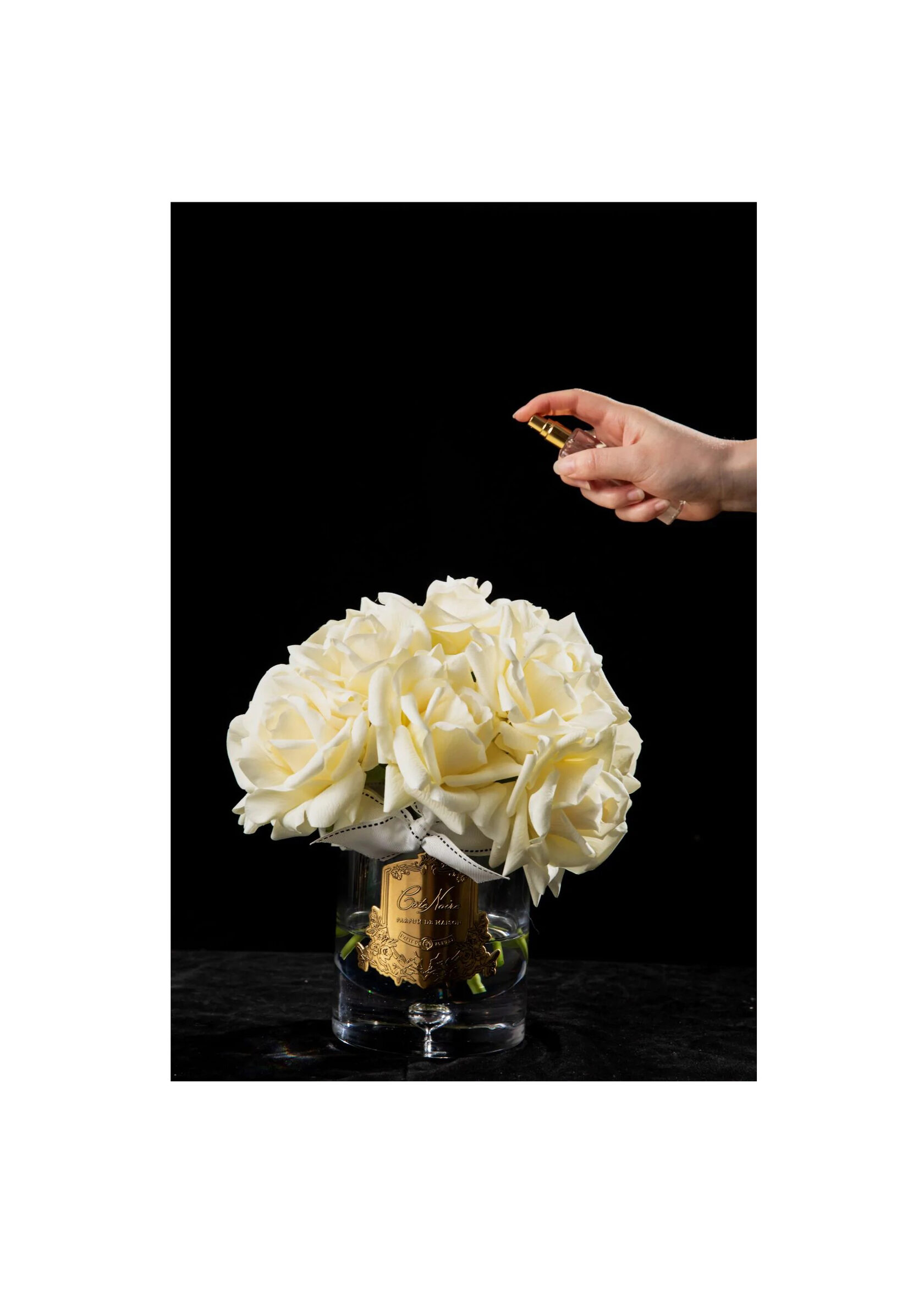GRAND BOUQUET Champagne Большой букет роз, 2 спрея, шампань, ВхШхД 32х26х26 см