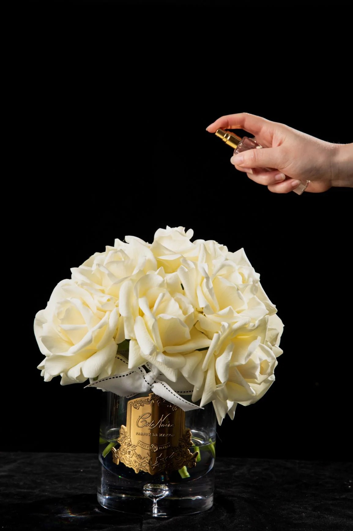 GRAND BOUQUET Champagne Большой букет роз, 2 спрея, шампань, ВхШхД 32х26х26 см