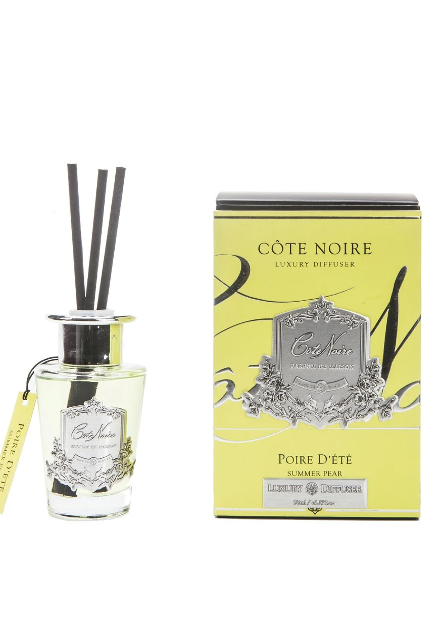 POIRE D'ETE Диффузор, серебряный декор, 90 мл, время работы 70-90 дней