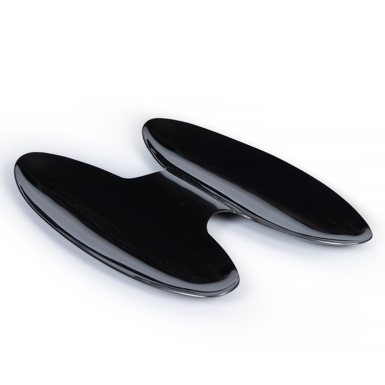 Appetizer Double Dish blackДвойное блюдо для закусок, 12,5 х 15,7 см цвет черный, сталь 18/10