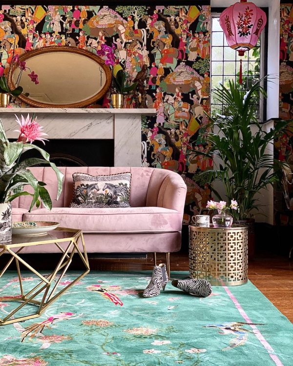 Birdsong JadeКовер 274х183 ручной тафтинг, шерсть +тенсель, высота ворса 13 мм