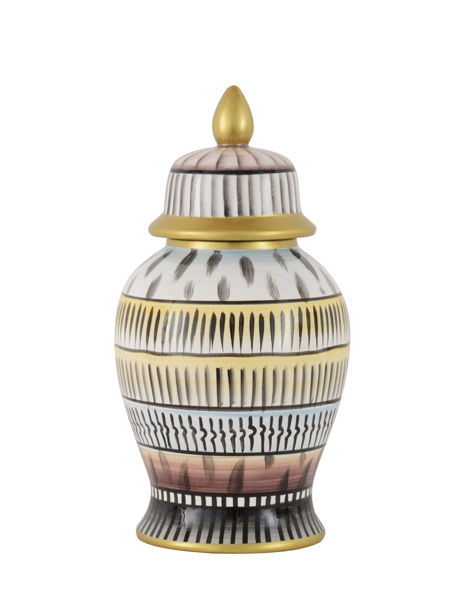 SOWETOВаза с крышкой , D20x37h, керамика