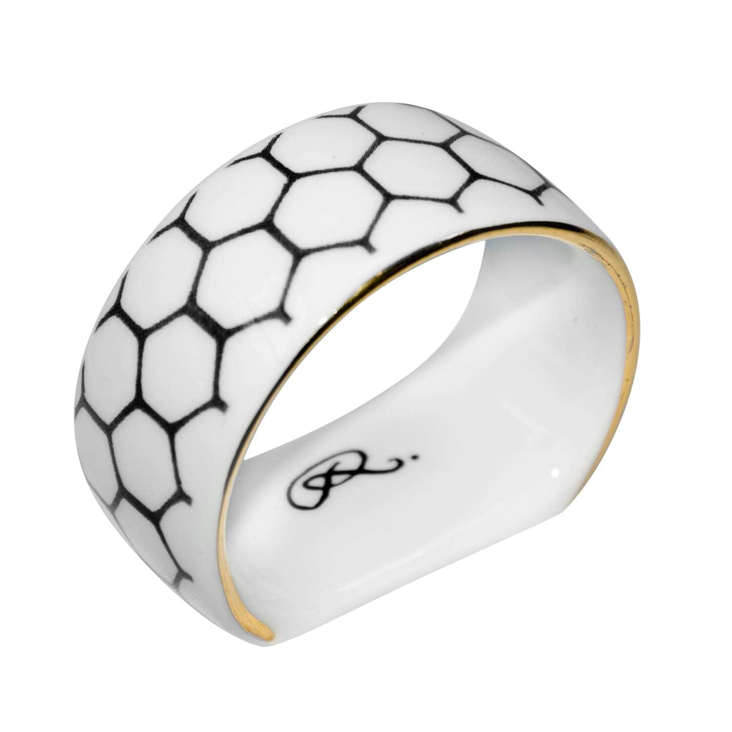 Держатель кольцо для салфеток Rory Dobner BUZZING BEE, фарфор вид 3