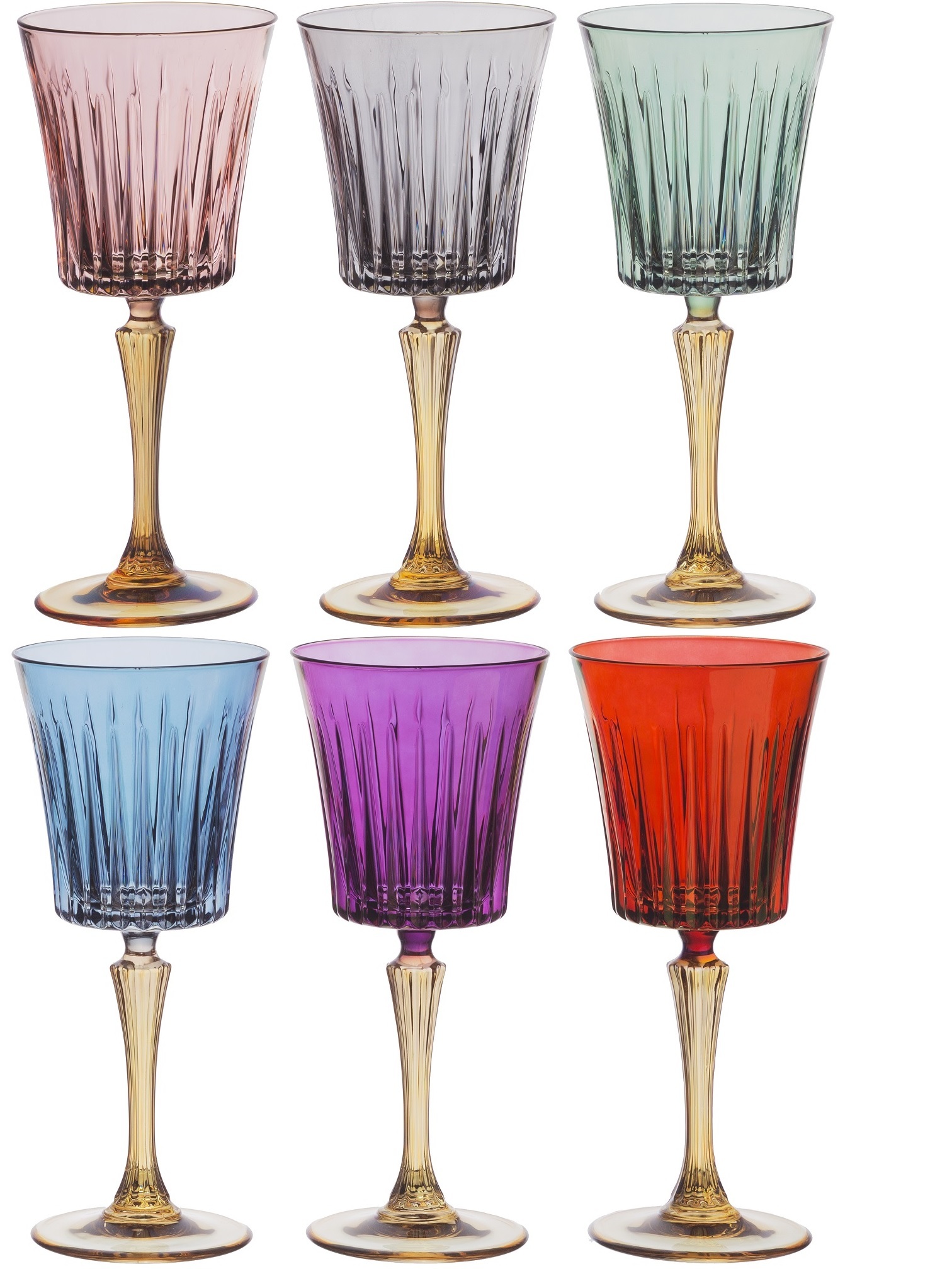 DOMINAНабор бокалов для вина 6шт, хрустальное стекло, H 21