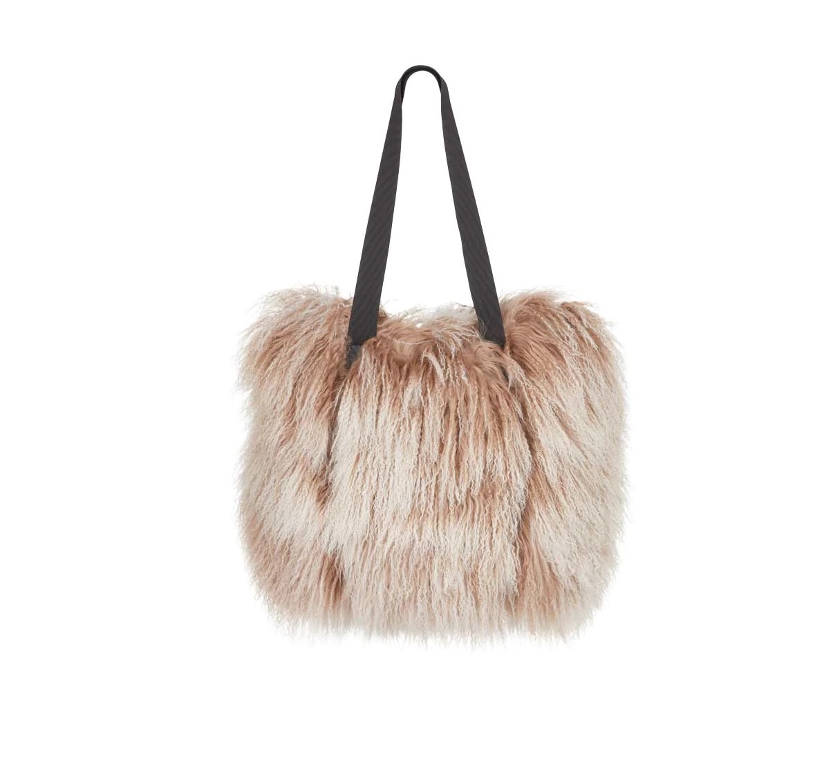 Hailey ShopperСумка-шоппер, бежевый 51 x 43, длина ручек 68 см, мех тибетской козы