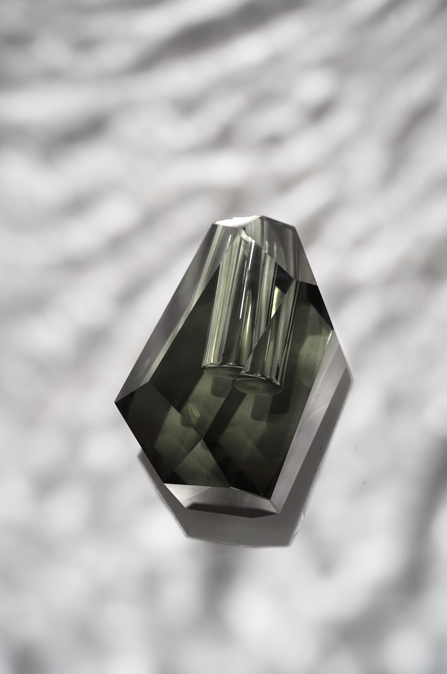 Диффузор LUNARE PETITE BAROQUE, темно-серый, 12x12 h15 см, 250мл, стекло, ручная работа, аромат Hyp