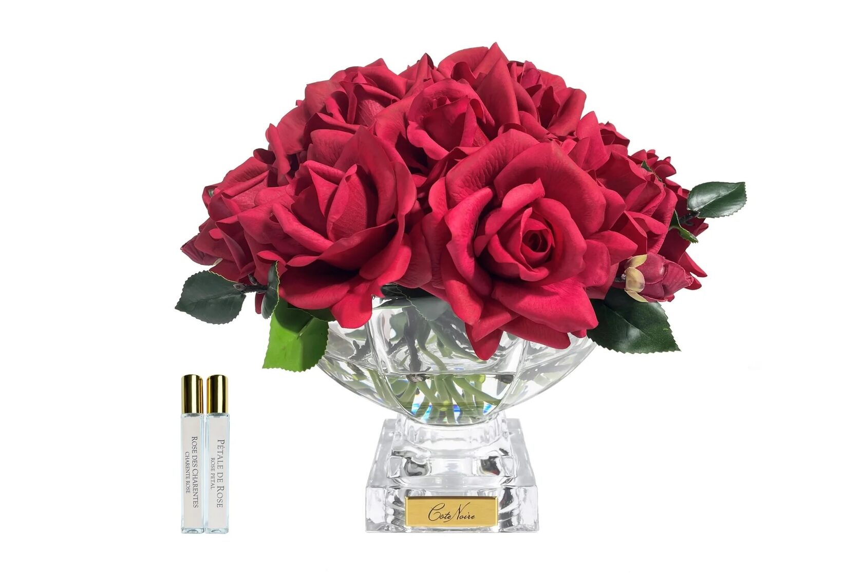 French rose centrepiece red goldДиффузор-букет роз, белый, 2 спрея по 10 мл, золотой декор 33х33хН