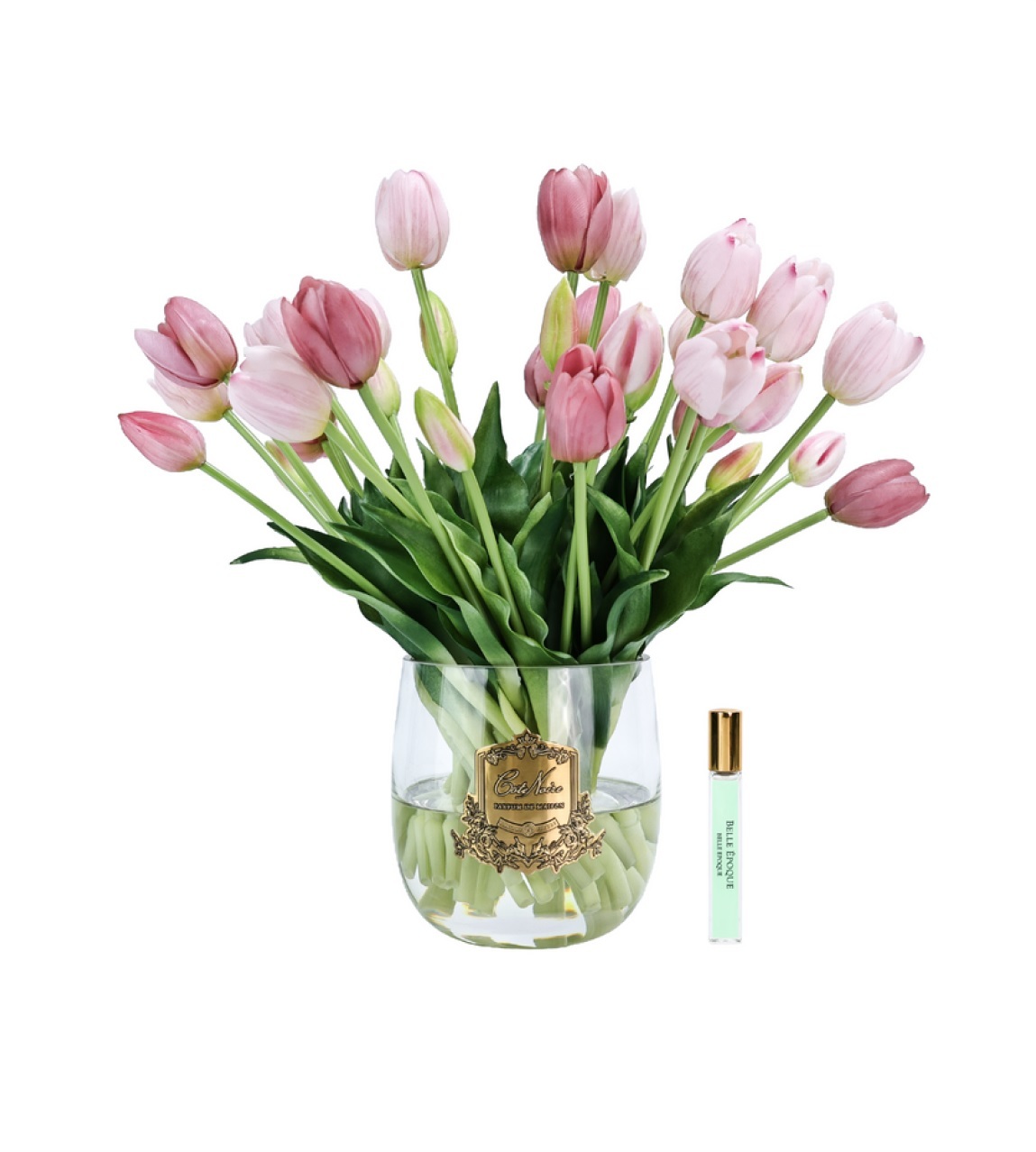 Букет тюльпанов Cote Noire Heritage tulips Mixed pink, розовый, 1 спрей по 10 мл, 38 x 38 x 38