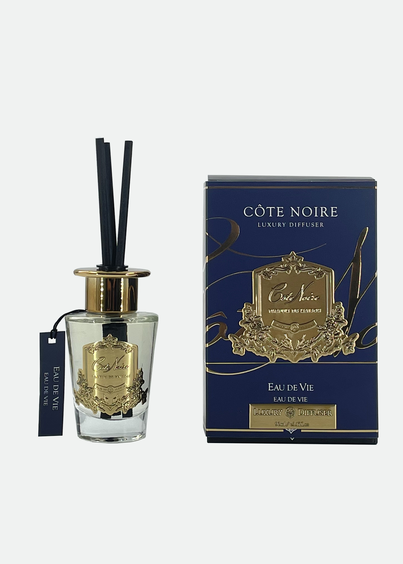 EAU DE VIE Диффузор, золотой декор, 90 мл, время работы 70-90 дней