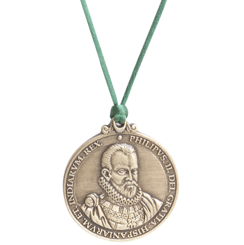 Подвеска солнечные часы Hemisferium Hanging Philip 2nd Sundial диам 4,5 см толщина 4 мм , бронза