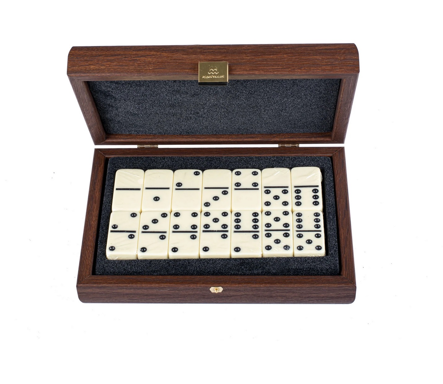 DOMINOESДомино, цвет карамель, эко-кожа, деревянный ящик 24x17см