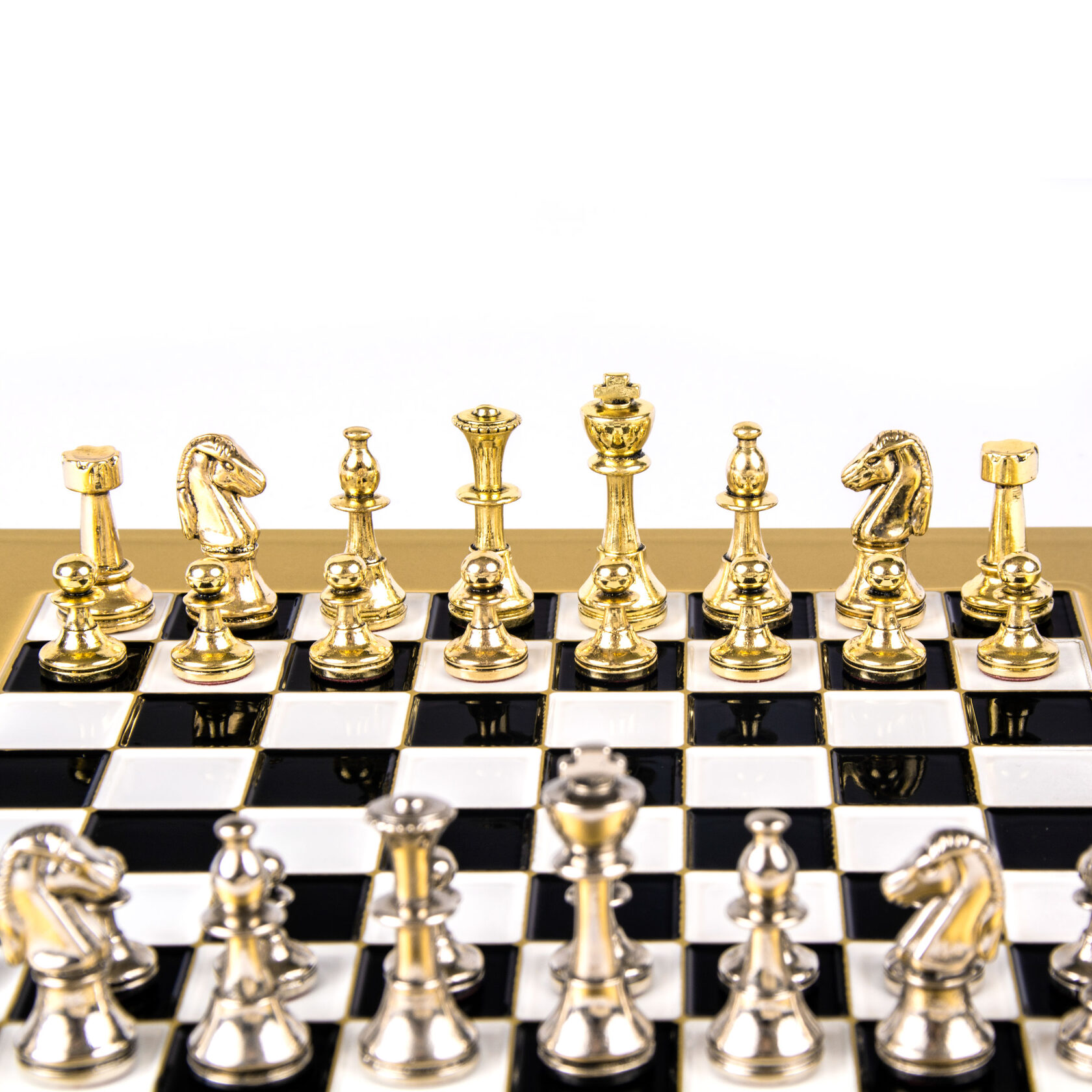 CLASSIC METAL CHESSШахматы классические, 28х28 см, золото с серебром, 28х28 см, металл