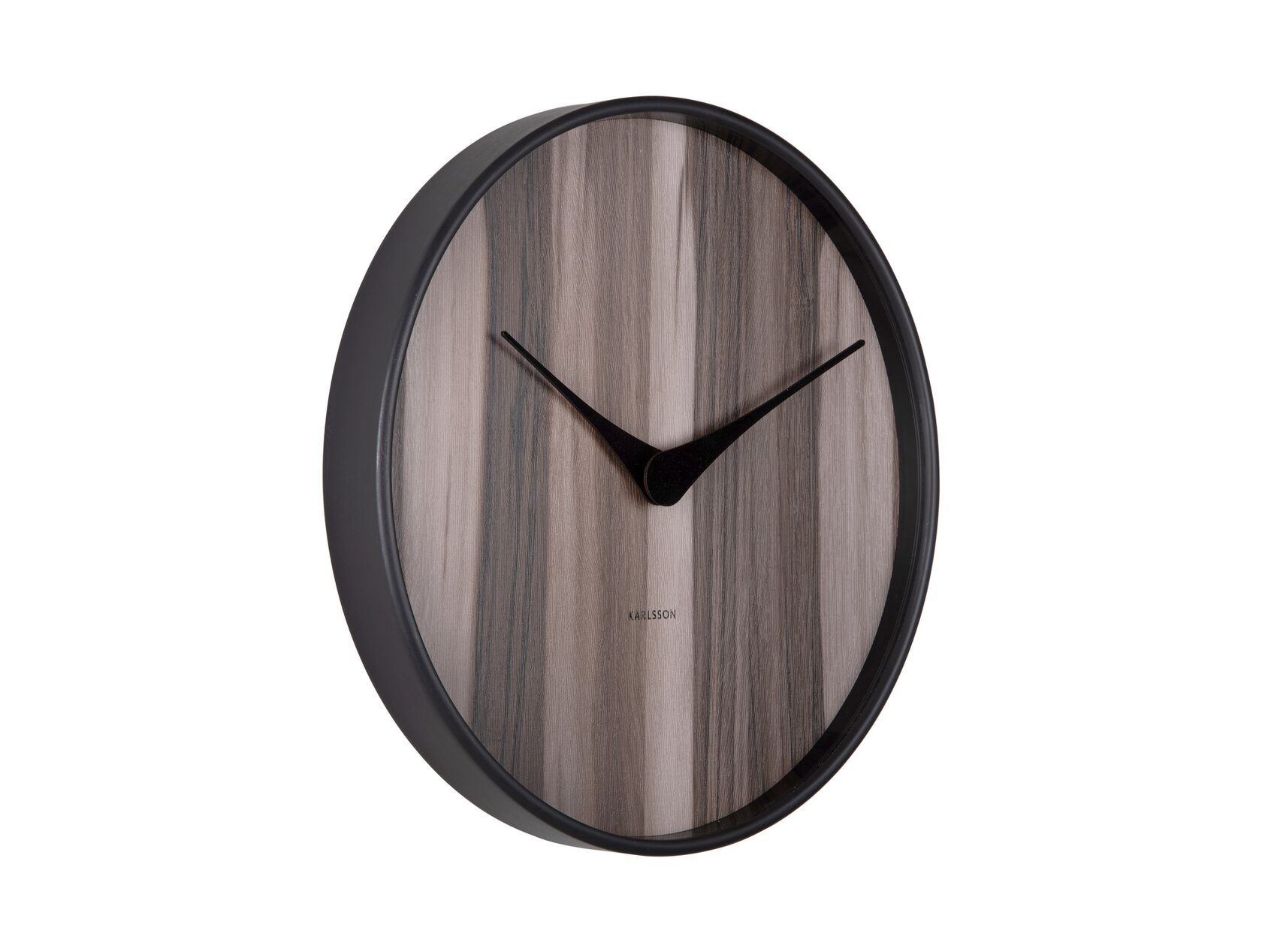 Часы настенные Karlsson WOOD MELANGE, темное дерево, липа, 40х40х4,5 см, бесшумный механизм, батарей