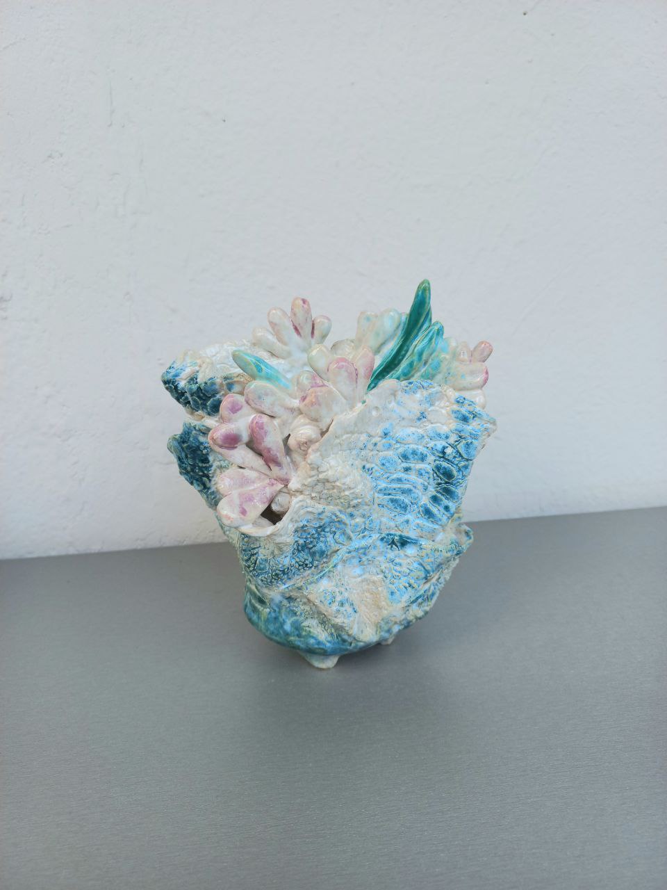 Ваза Первоцветы, 10х15 см, керамика, ручная работа