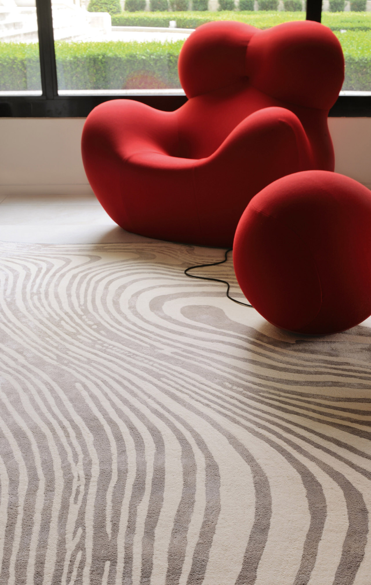 EBRU Ковер 170/240 бежевый, шерсть + вискоза , тафтинг