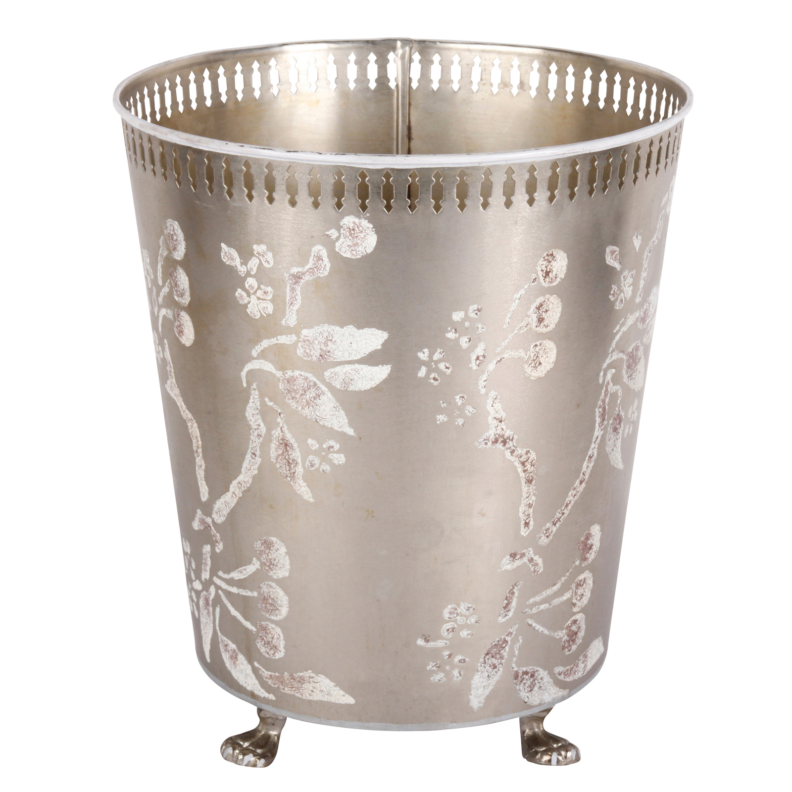 Корзина для мусора,цвет серебро, 26х26 Н 30 см, металл