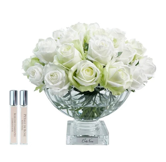 CENTERPIECE ROSE BUDS Букет из бутонов роз, зеленый и белый, 2 спрея по 10 мл