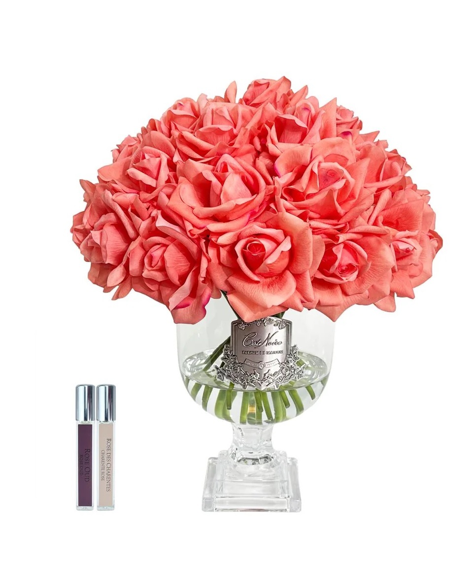 VERSAILLES ROSE BOUQUET Букет роз, коралловый, 2 спрея по 10 мл , золотой декор