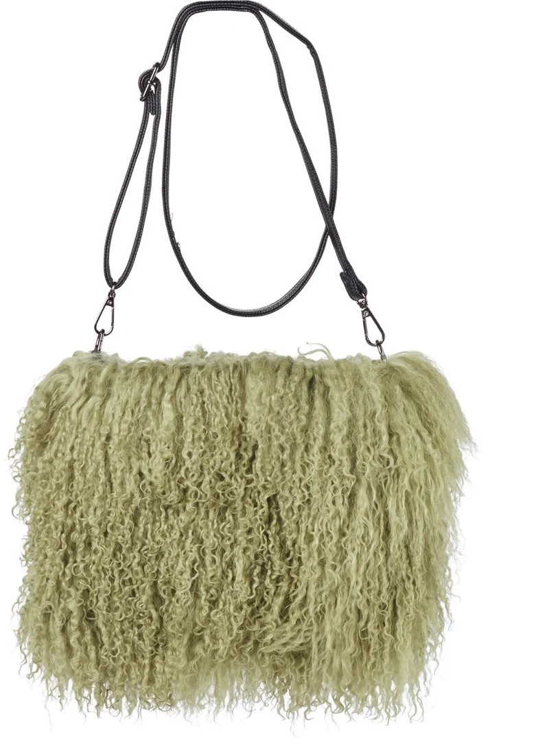 JASMIN BAG Port royal Сумка-муфта сиреневый 19/26, козий мех 30/40