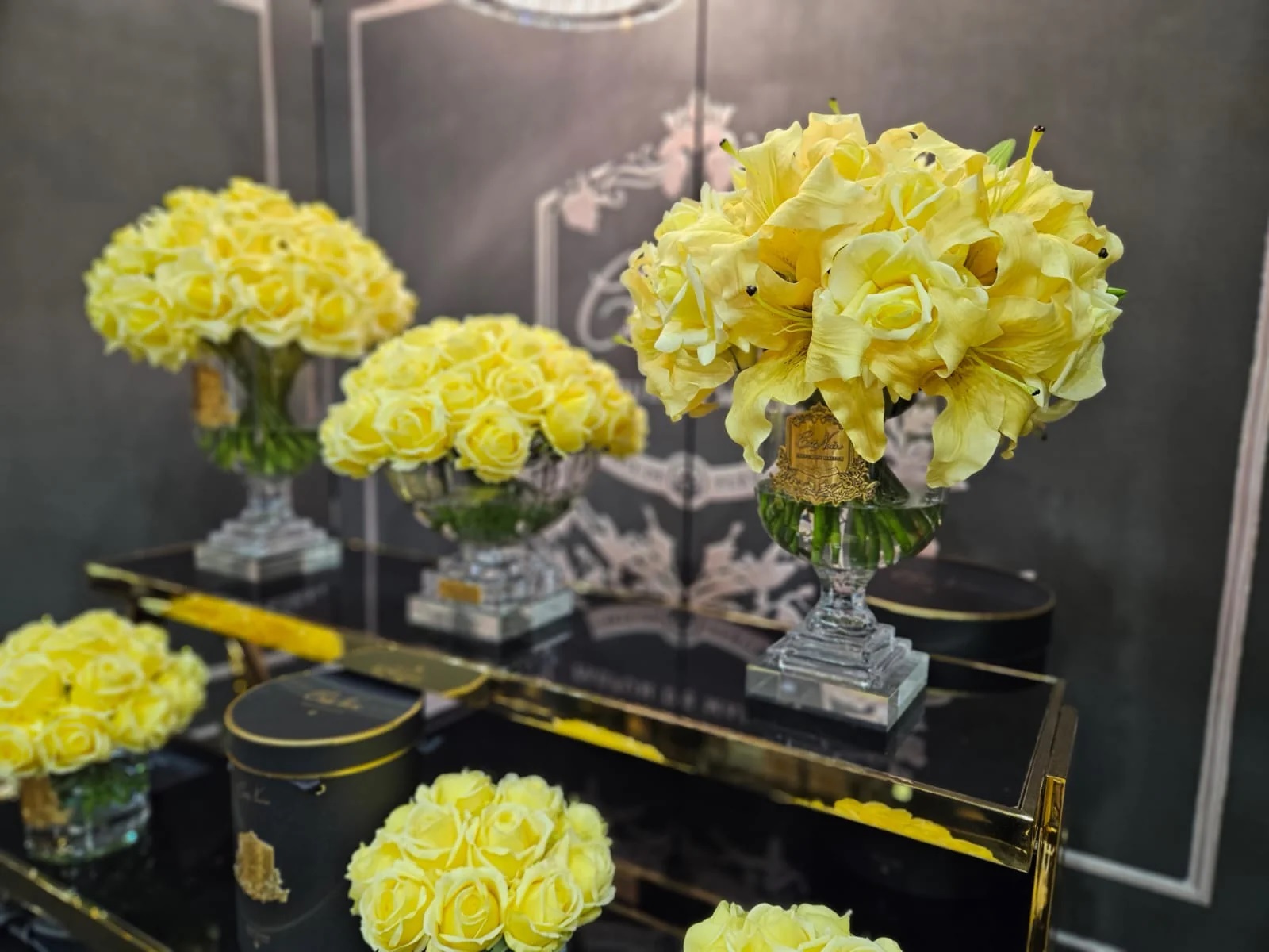 VERSAILLES Lillies & Roses Yellow Диффузор-букет лилии и розы, желтый, 2 спрея п