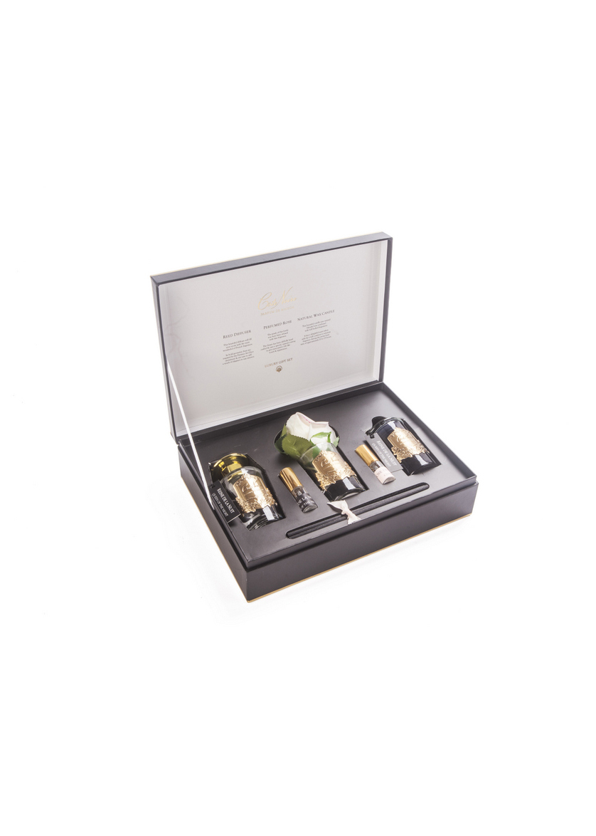 GIFT PACK QUEEN OF THE NIGHT Подарочный набор(диффузор 100мл, бутон розы, 2 спрея по 10 мл, свеча 75 вид 3