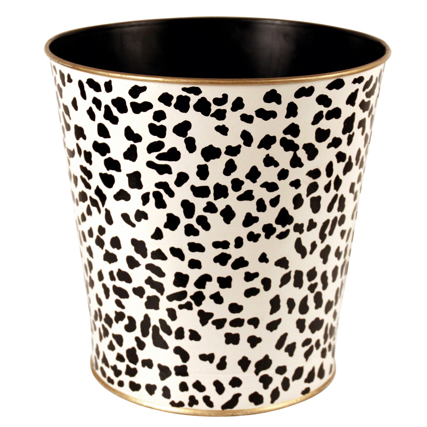 Корзина для мусора, рисунок леопард, 29х29 Н 29 см, металл, ручная работа вид 3