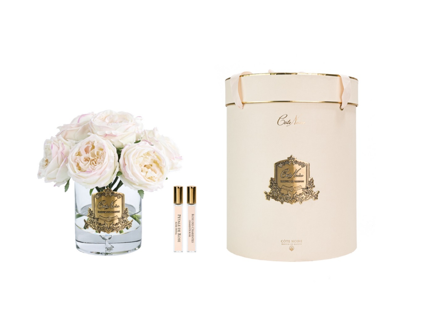 Букет роз Cote Noire Garden rose bouquet Pink blush, бледно-розовый, 2 спрея по 10 мл, 25 x 25 x 26