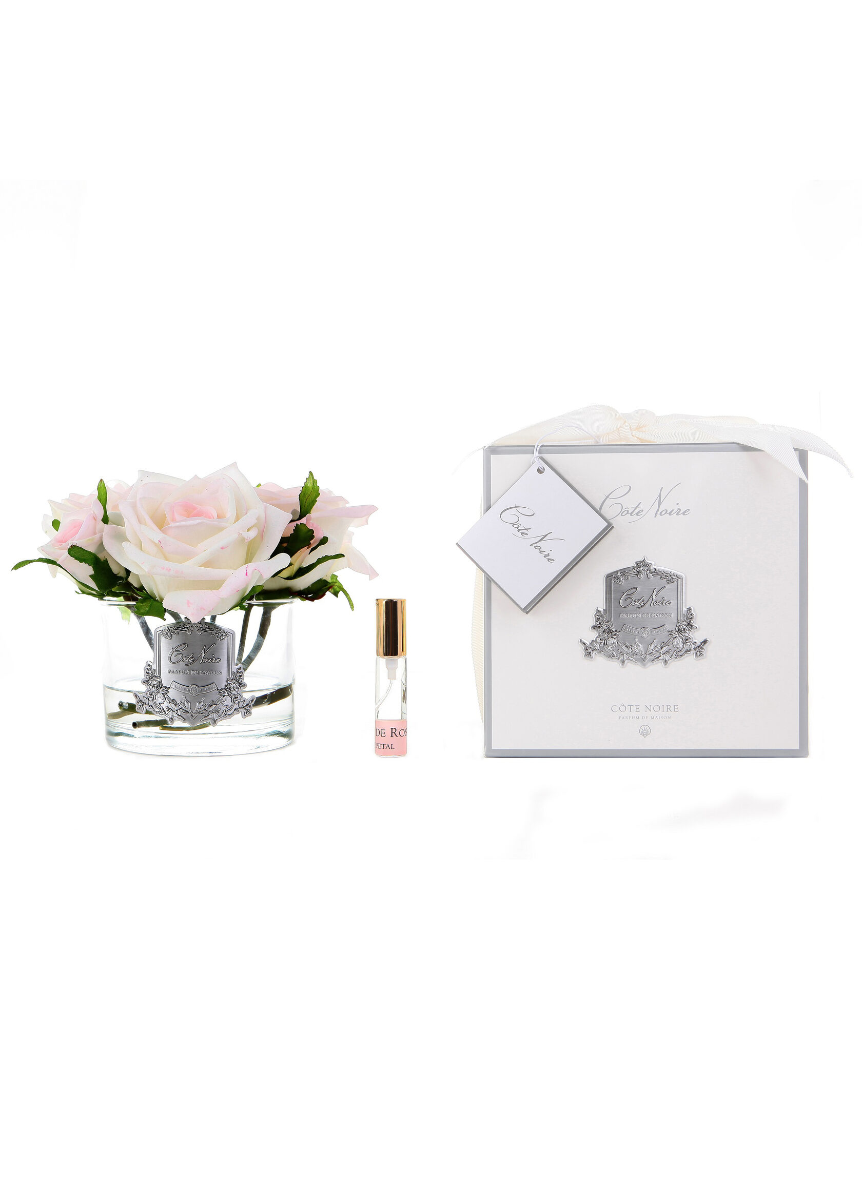 FIVE ROSE Pink blush Букет из 5 роз, цвет светло-розовый, прозрачный, 2 спрея по 5