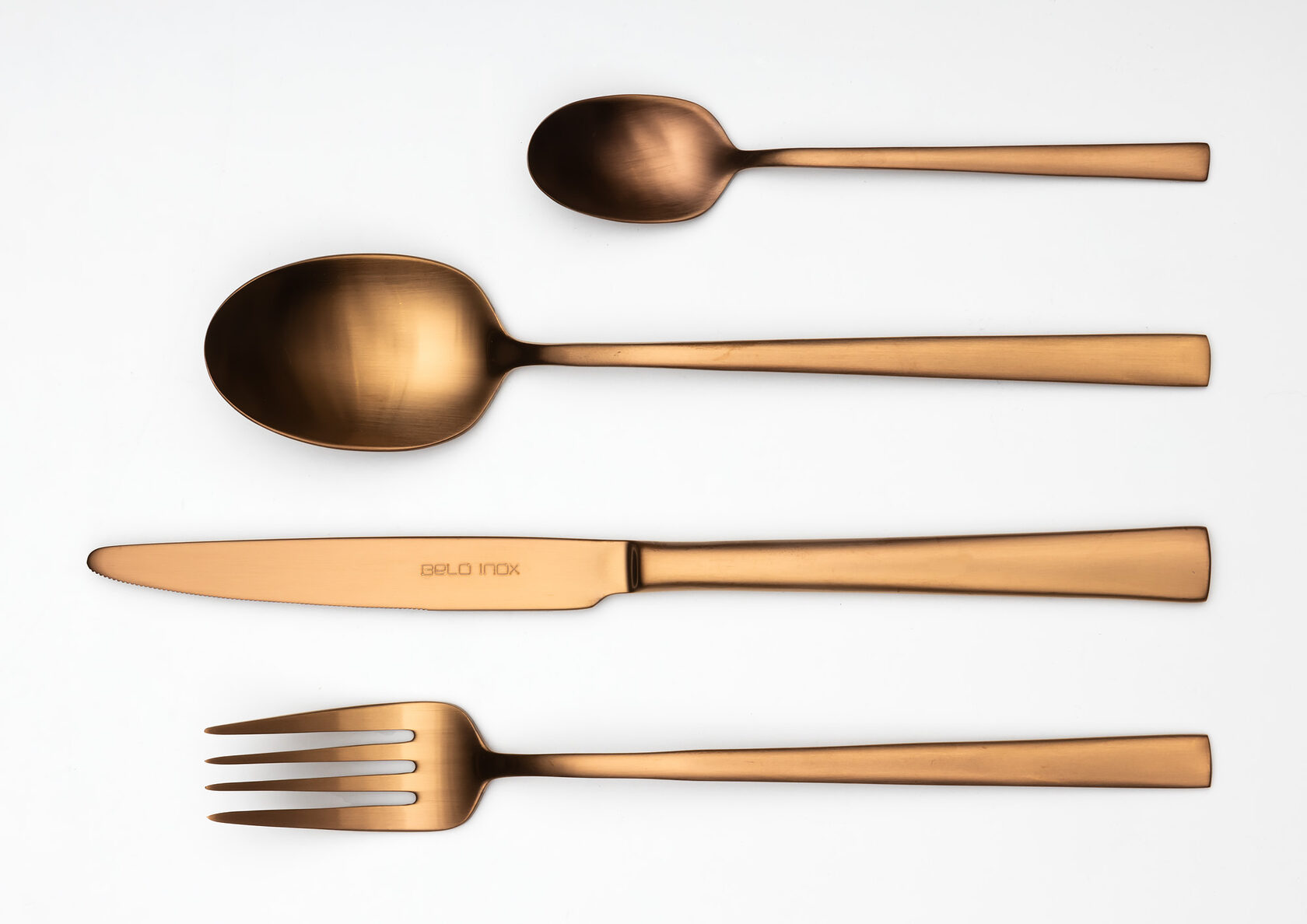 TOUCH mate bronze 49-50столовые приборы, сталь 18/10, 24 шт. (6 ложек + 6 вилок + 6 ножей + 6 чай